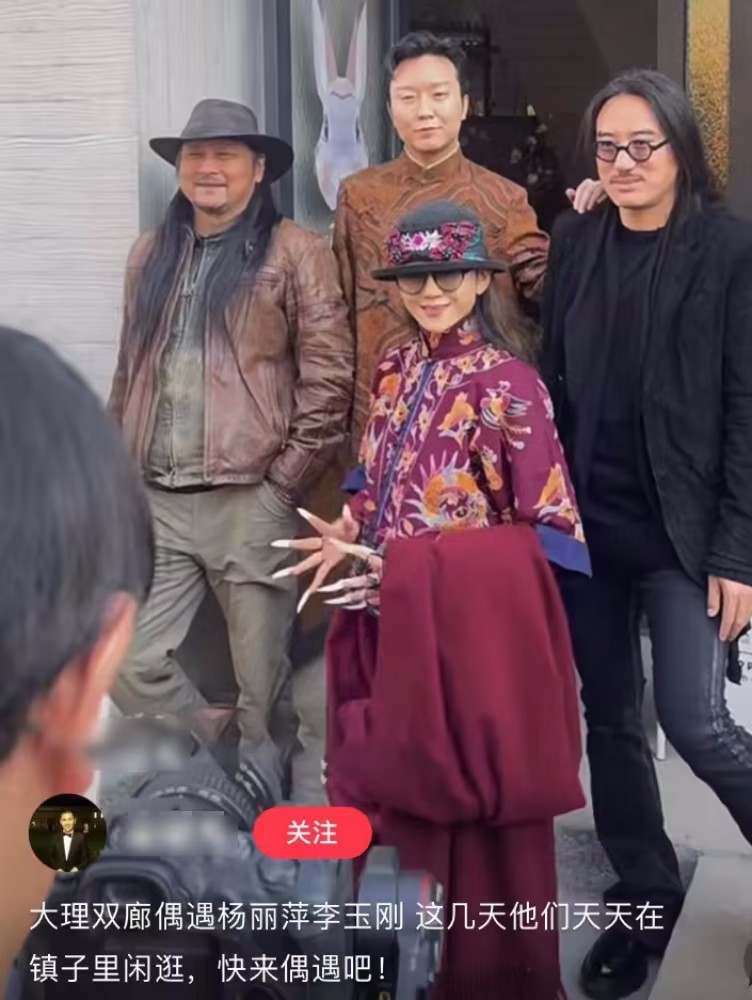 李玉刚,杨丽萍人,在新年里偶然相遇。在小彩旗父亲的陪同下,两人亲密地挽着胳膊